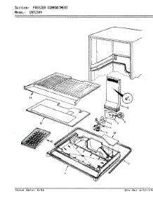 02 - Freezer Compartment parts for Crosley Refrigerator CNT15V4A / AC11B from AppliancePartsPros.com