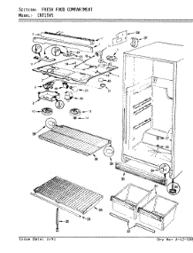 03 - Fresh Food Compartment parts for Crosley Refrigerator CNT15V5A / AC13A from AppliancePartsPros.com