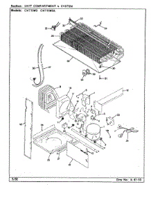 06 - Unit Compartment & System parts for Crosley Refrigerator CNT15W3A / CC13B from AppliancePartsPros.com