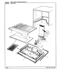02 - Freezer Compartment parts for Crosley Refrigerator CNT15W4 / BC11C from AppliancePartsPros.com