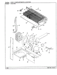 03 - Unit Compartment & System parts for Crosley Refrigerator CNT15W4 / BC11C from AppliancePartsPros.com