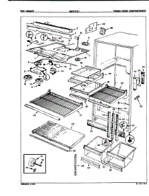 03 - Fresh Food Compartment parts for Crosley Refrigerator CNT17C7A / 7A75A from AppliancePartsPros.com