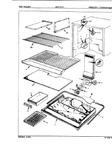 02 - Freezer Compartment parts for Crosley Refrigerator CNT17C7A / 7C28B from AppliancePartsPros.com