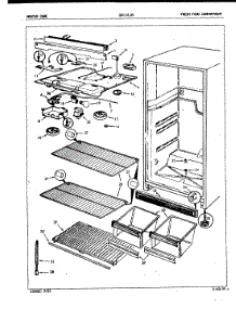 03 - Fresh Food Compartment parts for Crosley Refrigerator CNT17L5V / 5A43A from AppliancePartsPros.com