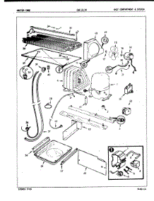 04 - Unit Compartment & System parts for Crosley Refrigerator CNT17L5VA / 5A43B from AppliancePartsPros.com
