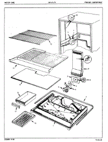 02 - Freezer Compartment parts for Crosley Refrigerator CNT17L7A / 5A42A from AppliancePartsPros.com