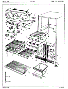 03 - Fresh Food Compartment parts for Crosley Refrigerator CNT17L7A / 5A42A from AppliancePartsPros.com