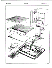 02 - Freezer Compartment parts for Crosley Refrigerator CNT17LEVA / 5E51A from AppliancePartsPros.com