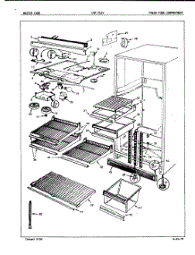03 - Fresh Food Compartment parts for Crosley Refrigerator CNT17LEVH / 5E51A from AppliancePartsPros.com