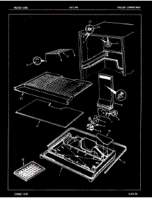 02 - Freezer Compartment parts for Crosley Refrigerator CNT17M5A / 7A39A from AppliancePartsPros.com