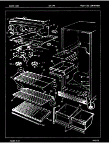 03 - Fresh Food Compartment parts for Crosley Refrigerator CNT17M5A / 7A39A from AppliancePartsPros.com