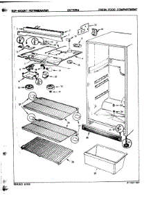 02 - Fresh Food Compartment parts for Crosley Refrigerator CNT17R4A / 8A02B from AppliancePartsPros.com