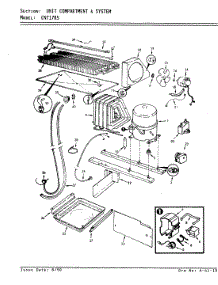 04 - Unit Compartment & System parts for Crosley Refrigerator CNT17R5A / 7D63A from AppliancePartsPros.com