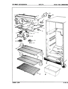 03 - Fresh Food Compartment parts for Crosley Refrigerator CNT17T4A / 9C41C from AppliancePartsPros.com