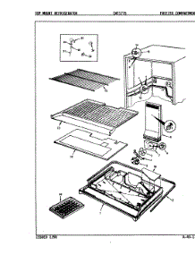 02 - Freezer Compartment parts for Crosley Refrigerator CNT17T5A / 8A14A from AppliancePartsPros.com
