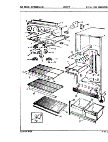 03 - Fresh Food Compartment parts for Crosley Refrigerator CNT17T5A / 8A14A from AppliancePartsPros.com