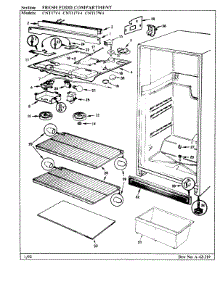 03 - Fresh Food Compartment parts for Crosley Refrigerator CNT17V4A / AC33B from AppliancePartsPros.com