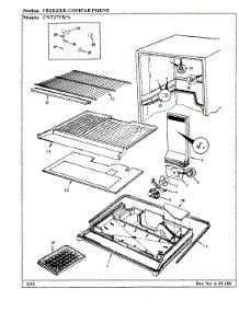 02 - Freezer Compartment parts for Crosley Refrigerator CNT17V5A / AC37A from AppliancePartsPros.com