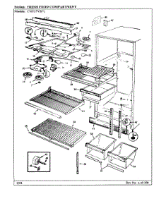 03 - Fresh Food Compartment parts for Crosley Refrigerator CNT17V5A / AC37B from AppliancePartsPros.com