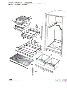 03 - Shelves & Accessories parts for Crosley Refrigerator CNT17W7 / CC36A from AppliancePartsPros.com