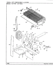 04 - Unit Compartment & System parts for Crosley Refrigerator CNT17W7 / CC36A from AppliancePartsPros.com
