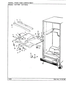 03 - Fresh Food Compartment parts for Crosley Refrigerator CNT17W7A / CC37A from AppliancePartsPros.com