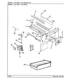 05 - Optional Ice Maker Kit parts for Crosley Refrigerator CNT17W7A / CC37A from AppliancePartsPros.com