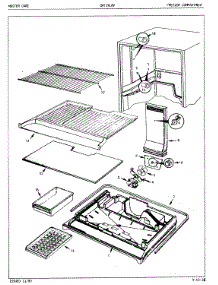 02 - Freezer Compartment parts for Crosley Refrigerator CNT19L8A / 5A45B from AppliancePartsPros.com