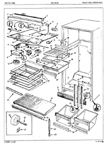 03 - Fresh Food Compartment parts for Crosley Refrigerator CNT19L8A / 5A45B from AppliancePartsPros.com