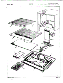 02 - Freezer Compartment parts for Crosley Refrigerator CNT19LEVA / 5E52A from AppliancePartsPros.com