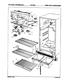 03 - Fresh Food Compartment parts for Crosley Refrigerator CNT19R5A / 8A03A from AppliancePartsPros.com