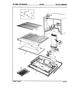 02 - Freezer Compartment parts for Crosley Refrigerator CNT19T6A / 9C50A from AppliancePartsPros.com