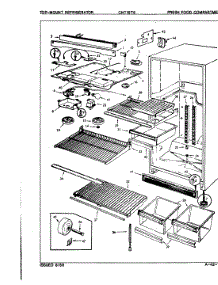 03 - Fresh Food Compartment parts for Crosley Refrigerator CNT19T6A / 9C50A from AppliancePartsPros.com