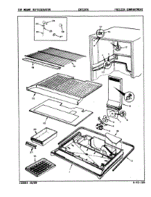 02 - Freezer Compartment parts for Crosley Refrigerator CNT19T8A / 8A15A from AppliancePartsPros.com