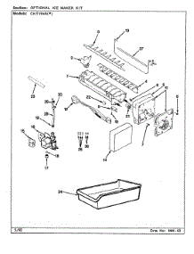 02 - Optional Ice Maker Kit parts for Crosley Refrigerator CNT19V6 / CC51A from AppliancePartsPros.com