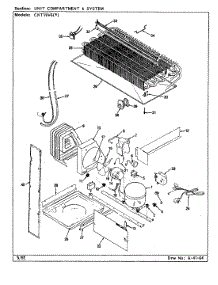 04 - Unit Compartment & System parts for Crosley Refrigerator CNT19V6 / CC51A from AppliancePartsPros.com