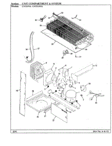 03 - Unit Compartment & System parts for Crosley Refrigerator CNT19V6 / BC51C from AppliancePartsPros.com