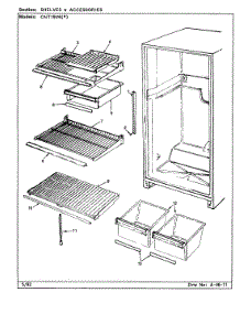 06 - Shelves & Accessories parts for Crosley Refrigerator CNT19V6A / CC51A from AppliancePartsPros.com