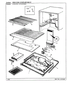 02 - Freezer Compartment parts for Crosley Refrigerator CNT19V8A / BC54A from AppliancePartsPros.com