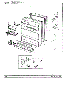 04 - Fresh Food Door parts for Crosley Refrigerator CNT19V8IMA / CC55A from AppliancePartsPros.com
