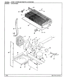 04 - Unit Compartment & System parts for Crosley Refrigerator CNT19V8IMH / CC55A from AppliancePartsPros.com