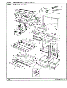 03 - Fresh Food Compartment parts for Crosley Refrigerator CNT19W7 / BC53A from AppliancePartsPros.com