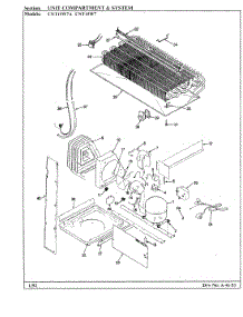 04 - Unit Compartment & System parts for Crosley Refrigerator CNT19W7 / BC53B from AppliancePartsPros.com