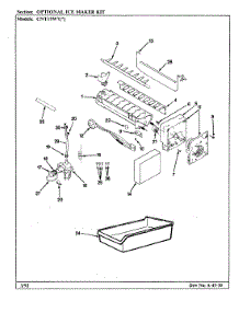 02 - Optional Ice Maker Kit parts for Crosley Refrigerator CNT19W7 / CC53A from AppliancePartsPros.com
