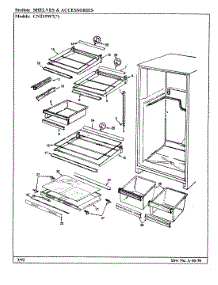 03 - Shelves & Accessories parts for Crosley Refrigerator CNT19W7 / CC53A from AppliancePartsPros.com