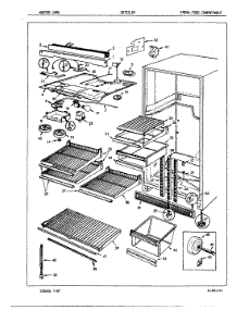 03 - Fresh Food Compartment parts for Crosley Refrigerator CNT21LEVA / 7C27A from AppliancePartsPros.com
