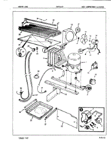 04 - Unit Compartment & System parts for Crosley Refrigerator CNT21LEVA / 7C27A from AppliancePartsPros.com