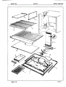 02 - Freezer Compartment parts for Crosley Refrigerator CNT21LEVH / 5A46A from AppliancePartsPros.com