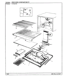 02 - Freezer Compartment parts for Crosley Refrigerator CNT21V8A / AC74A from AppliancePartsPros.com