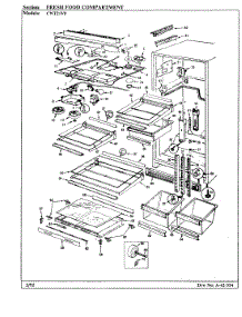 03 - Fresh Food Compartment parts for Crosley Refrigerator CNT21V8A / BC74A from AppliancePartsPros.com